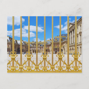 Kurgården Versailles Palace genom grind Vykort