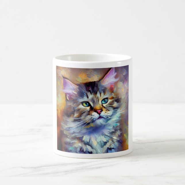 Kurilian Bobtail Cat Kaffemugg (Center)