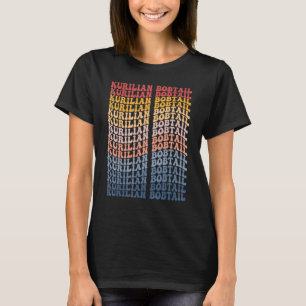 Kurilian Bobtail Groovy Retro Cat T Shirt