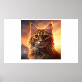Kurilian Bobtail Katt Poster
