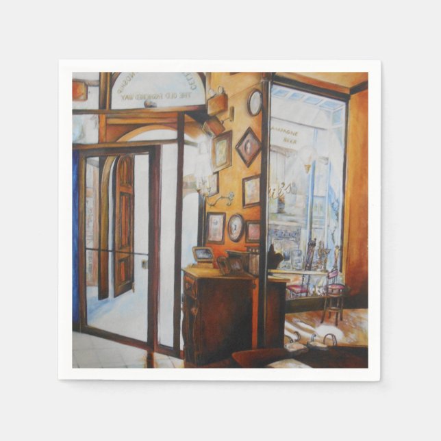 Kuriositet är Verktyg i de kloka Pappra blöjorna Pappersservett (Framsidan)