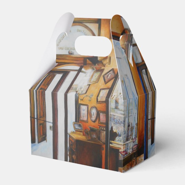 Kuriositet är Verktyg i Wise Gable Favor Box Presentaskar (Framsidan Sidan)