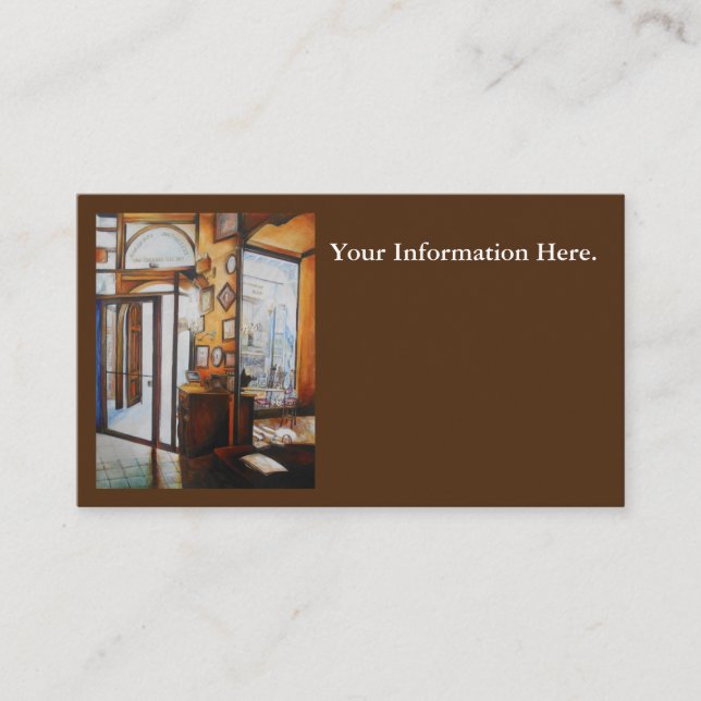 Kuriositet är Verktyg i Wise Visitkort (Framsida)