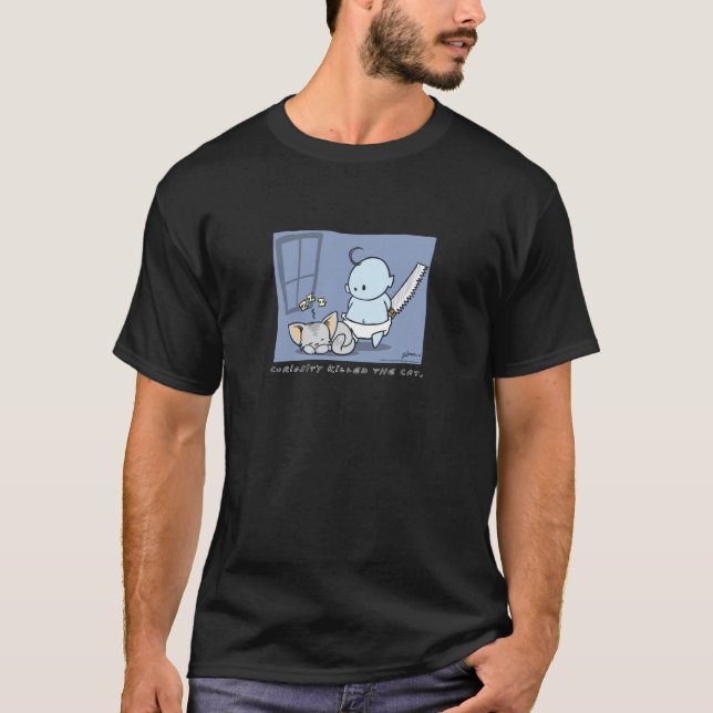 Kuriositet dödade kattT-tröja T Shirt (Framsida)
