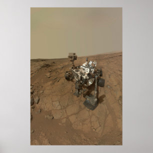 Kuriositet härjar Yta i Mars. Poster