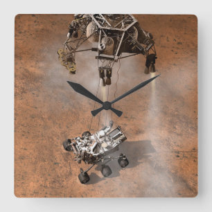 Kuriositet landade på Martian Yta. Fyrkantig Klocka