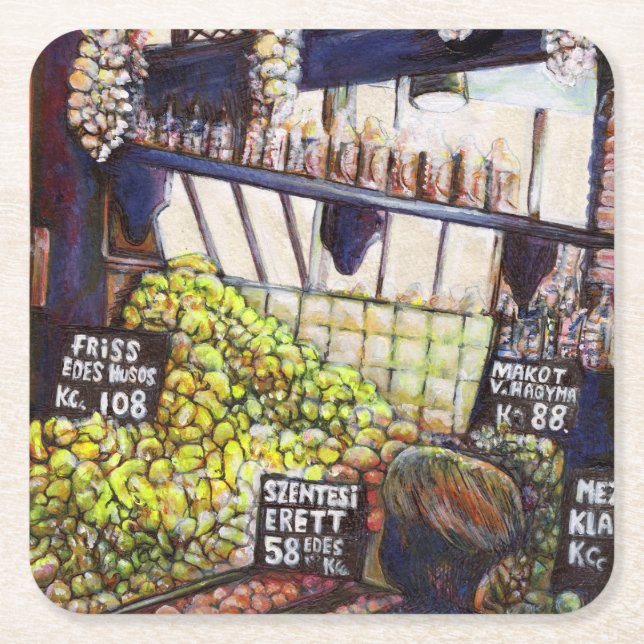 Kuriositetsmått Underlägg Papper Kvadrat (Framsidan)