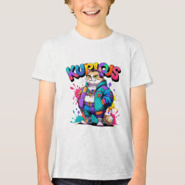 Kurious Manga Cat T Shirt