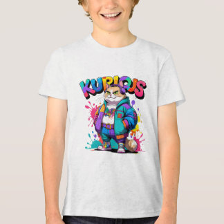 Kurious Manga Cat T Shirt