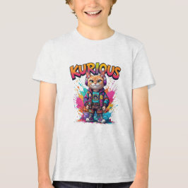 Kurious Manga Cat T Shirt