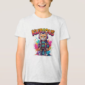 Kurious Manga Cat T Shirt