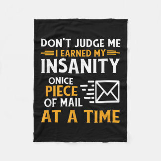 Kurirkurircitat för Lusch-postarbetare Fleecefilt