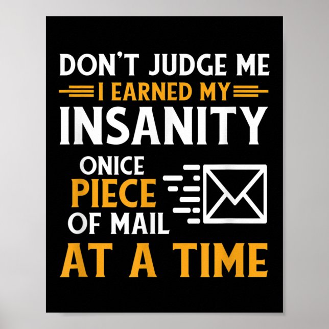 Kurirkurircitat för Lusch-postarbetare Poster (Framsidan)