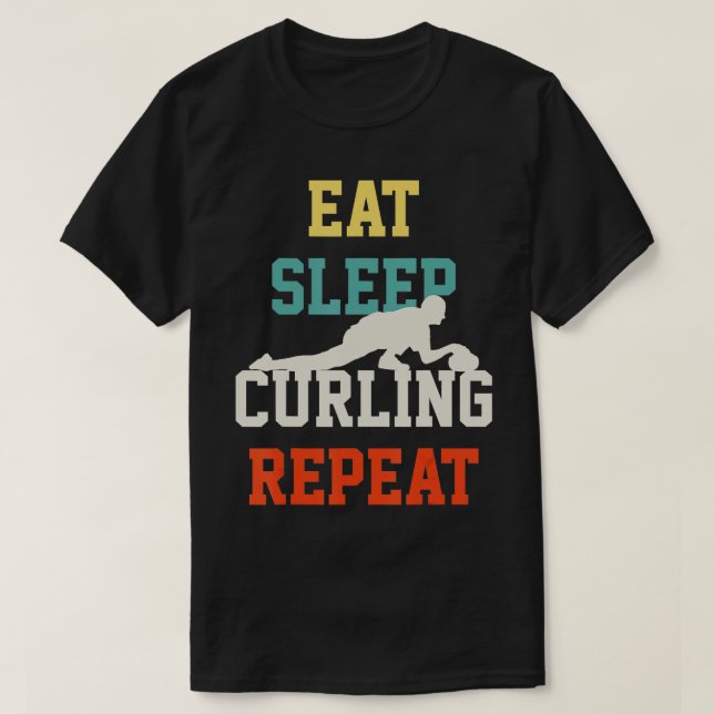 Kurling (27) t shirt (Design framsida)