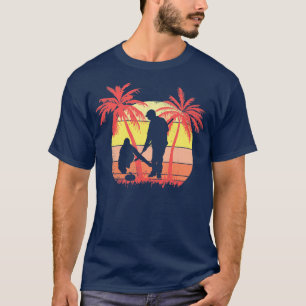 Kurling Players on Ice Summer Sunset 80:e Handflat T Shirt