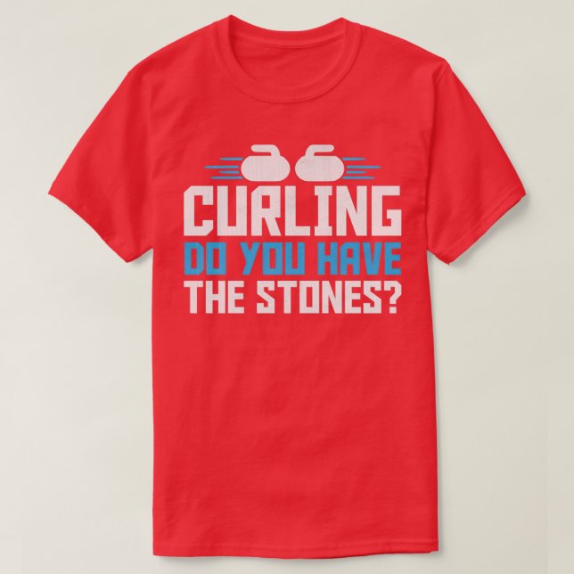 Kurling Sport har du stenarna 1 T Shirt (Design framsida)
