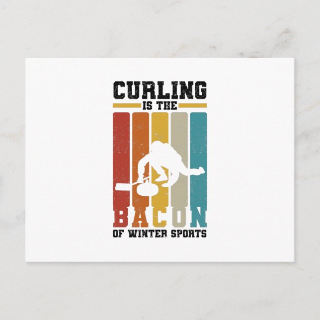 Kurling Team Gifts | Curl Curler Sports Winter Vykort (Framsida)