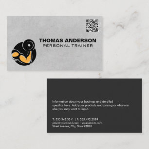 Kurlingvikter Logotyp av ändamålsenlighet QR-k Visitkort
