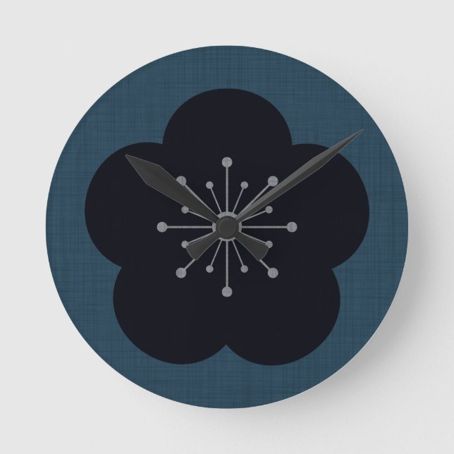 KURO UME - Bold - Navy Rund Klocka (Framsida)