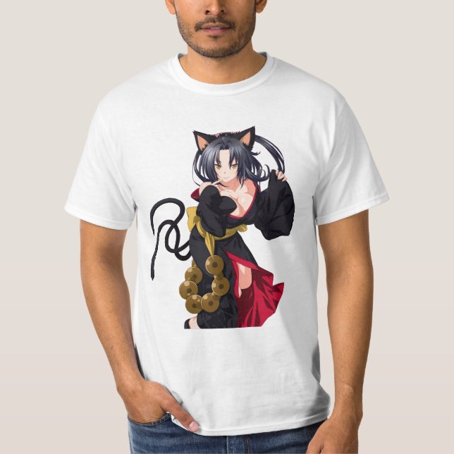 Kuroka High School DxD Anime T Shirt (Framsida)