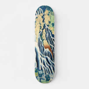 Kurokami Hokusai ukiyo-e Mini Skateboard Bräda 18,5 Cm
