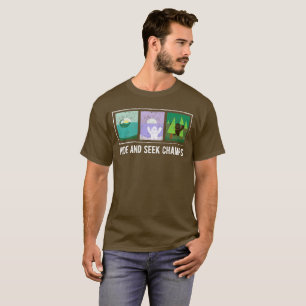 Kurragömmamästare stor fot, Yeti, Nessie Tee Shirt