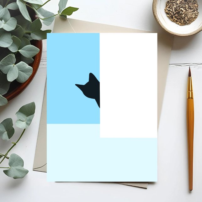 Kurre kikar runt hörnet | målning vykort (Skapare uppladdad)