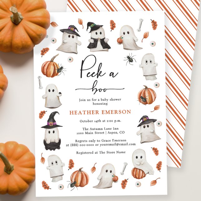 Kurre Kurre Barnkalas Inbjudningar (Peek A Boo Baby Shower Invitation
)