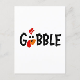 Kurre Rolig Thanksgiving Kalkon Fest Meddelande Vykort