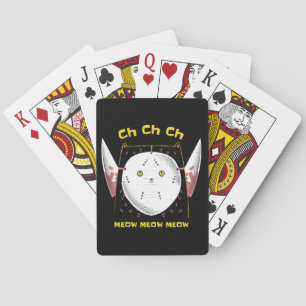 Kurrekt skräckinjagande kattunge casinokort