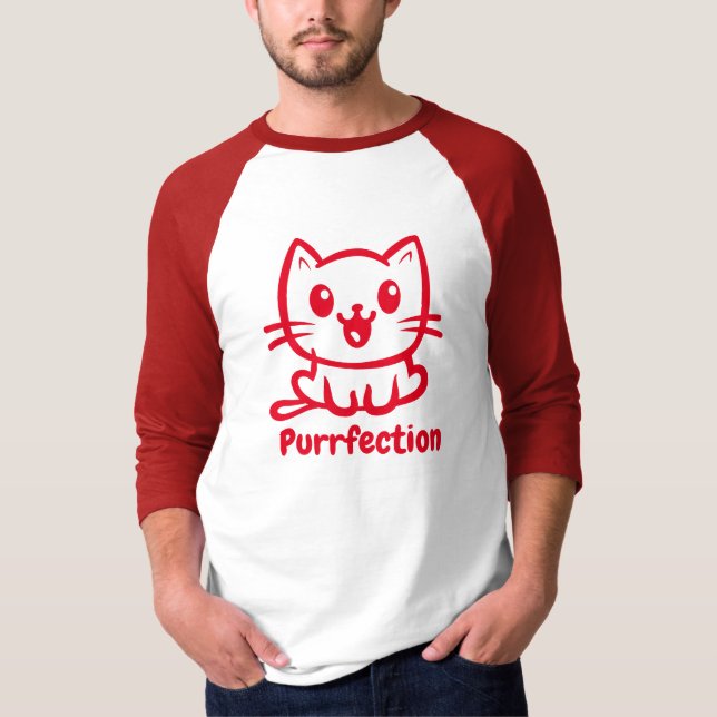 Kurrektion, Mycket söt anime-katt T Shirt (Framsida)
