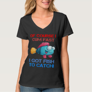 Kurs I Kom Fisk för snabb Har till fångstfiske T Shirt