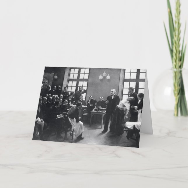 Kurs med doktorn Charcot på Salpetrieren Kort (Framsida)