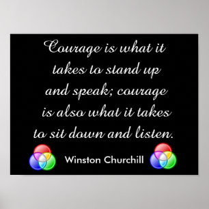 Kurs - Winston Churchill Poster