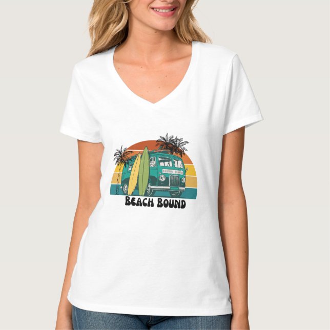 Kursbindning, Surfans uppåtriktade återloppsåterst T Shirt (Framsida)