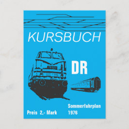 Kursbuchdesign Deutsche Reichsbahn Vykort