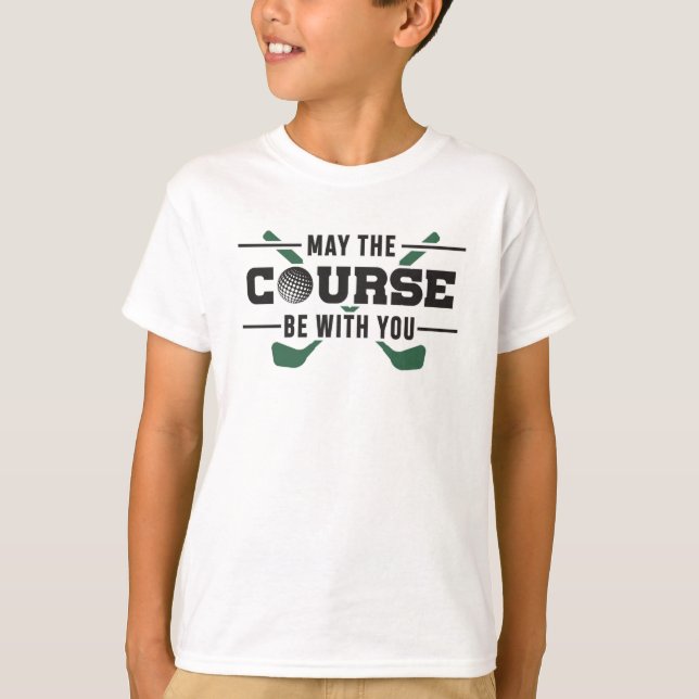 Kursen var med din golf Golfer-nyj-gåva T Shirt (Framsida)