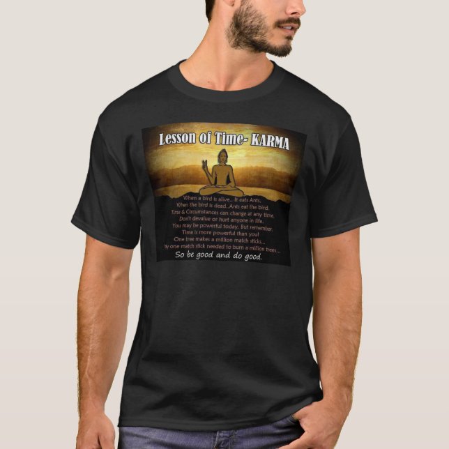 Kurser av Time_Karma Tee Shirt (Framsida)