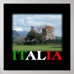 Kursiv/Italien poster