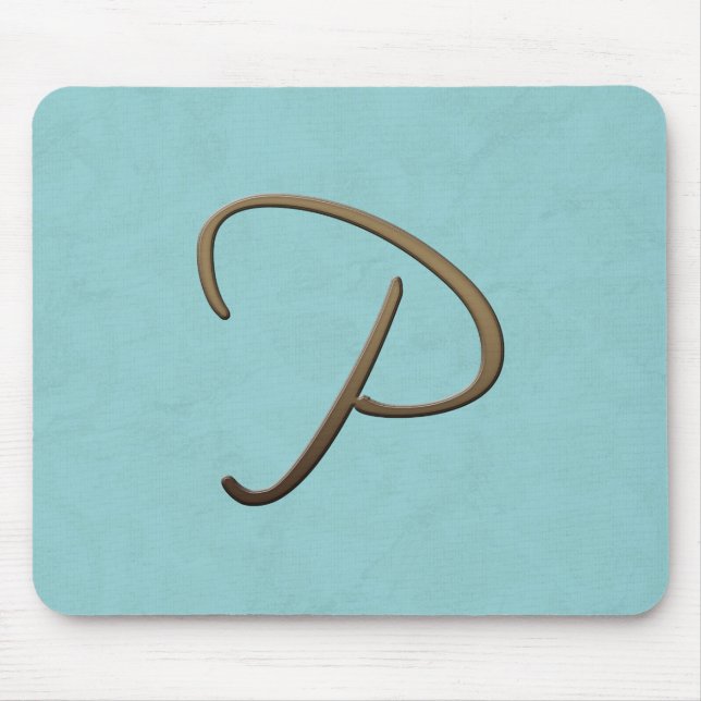 Kursiv monogram - P Musmatta (Framsidan)
