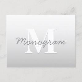 Kursiv Namn eller annan text med monogram | Överto Vykort