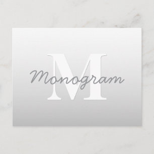 Kursiv Namn eller annan text med monogram Överto Vykort