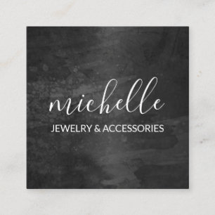 Kursiv sofistikerad fyrkantigt visitkort