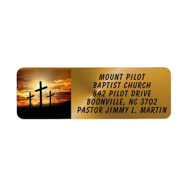 KURSIVETIKETT RETURADRESS ETIKETT (Framsidan)