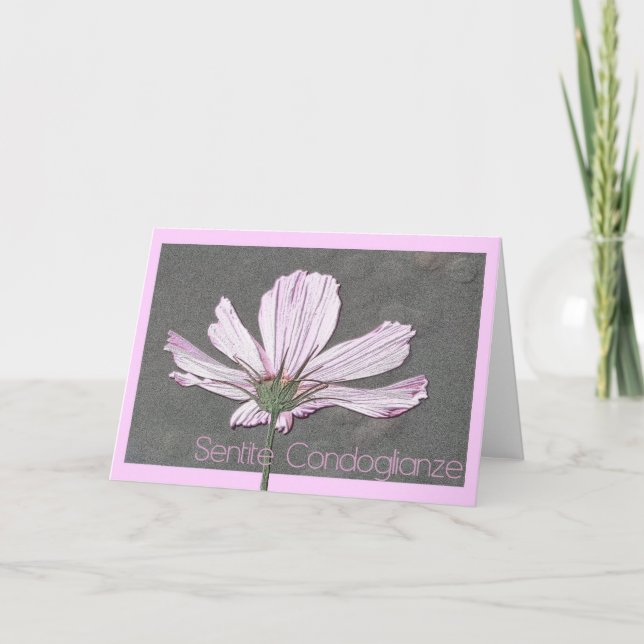 kursivt kosmokort kort (Framsida)