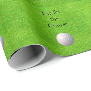Kurspart med Golf Boll Presentpapper
