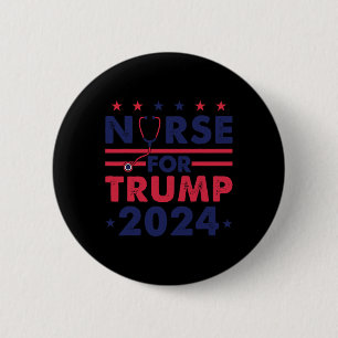 Kurssjuksköterskor för trump 2024 Amerika Stars Fl Knapp