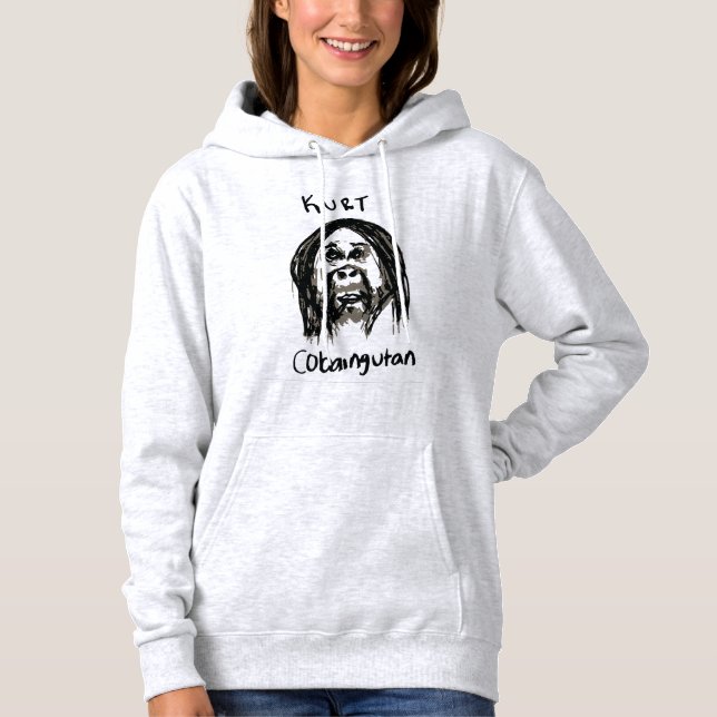 Kurt Cobain Hand plockade Grungy T Shirt (Framsida)