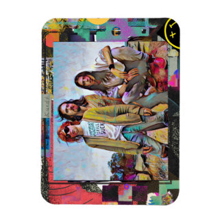 Kurt, Dave & Chris Square Magnet