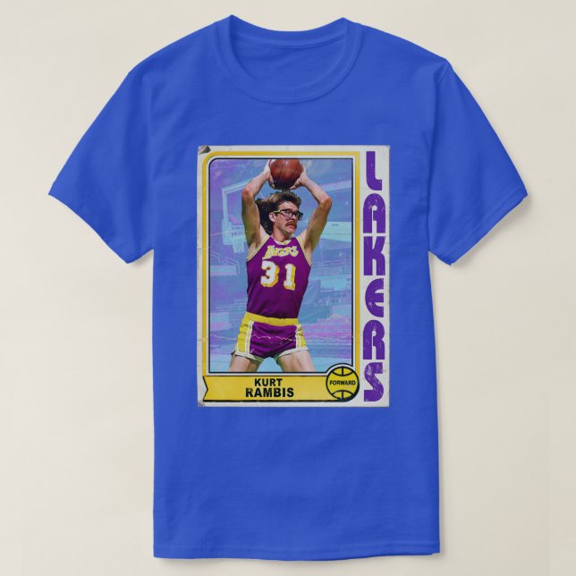 Kurt Rambis Retro Trading d T Shirt (Design framsida)